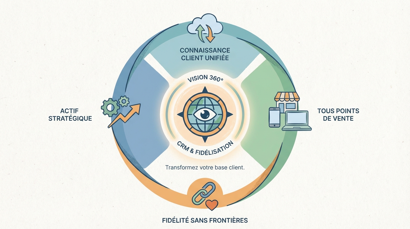 Module CRM : L'Intelligence Relationnelle CRM & Fidélité : La Vision 360°